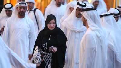 Sheikh Mansour bin Zayed, Deputy Prime Minister and Minister of Presidential Affairs, at the ceremony. Delores Johnson / The National
