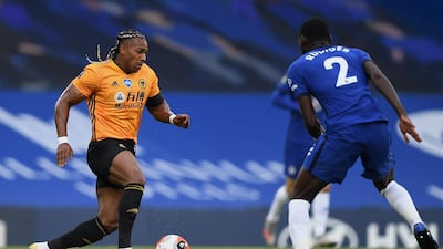 Adama Traore of Wolves, 23.48mph. Getty