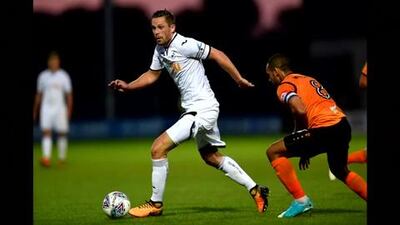 Gylfi Sigurdsson, left, in pre-season action for Swansea City. Reuters