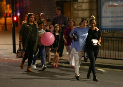 The explosion went off near the end of the concert. Dave Thompson/ Getty Images