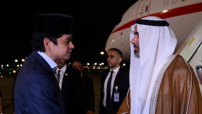 He arrived in Kuala Lumpur and was received by Prince Hassanal Ibrahim, Crown Prince of Pahang