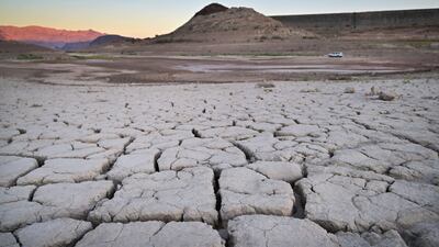 The drought-stricken Lake Mead in Boulder City, Nevada. Located outside Las Vegas near the Nevada-Arizona border, the lake provides electricity to several parts of Arizona, California and Nevada and is also the source of water for rural, urban and tribal lands across the south-west. AFP