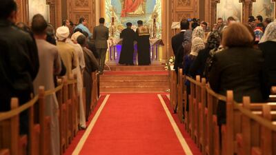 Egyptian Coptic community in the UAE celebrate Christmas at St Anthony’s Orthodox Church. Irene García León for The National.
