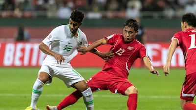 Saudi Arabia, in white, lorded it over North Korea during their Asian Cup game at Rashid Stadium in Dubai.