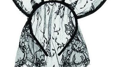 Posh went hopping mad wearing these Maison Michel lace bunny ears in a photograph shared on social media last year. They sold for £350 (Dh3,132). Courtesy theoutnet.com