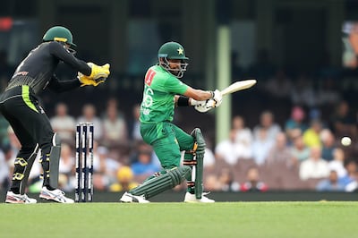 Babar Azam rescued Pakistan once again. Getty Images