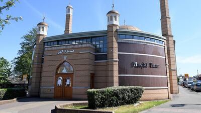 Masjid Umar Mosque during the holy month of Ramadan on April 24, 2020 in Leicester, central England. Getty Images