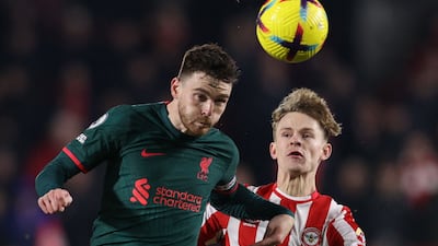 Keane Lewis-Potter (On for Wissa 74’) 6: Young attacker was almost through on goal at one point but brushed off ball by Liverpool defenders. Almost picked out fellow sub Ghoddos in box with injury-time cross that was intercepted by Alisson. AFP