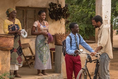 Aïssa Maïga, Lily Banda, Maxwell Simba, Chiwetel Ejiofor in 'The Boy Who Harnessed The Wind'.