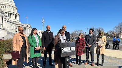 Progressive Democrats in the House of Representatives say the need for a ceasefire in Gaza is urgent. Ellie Sennett / The National