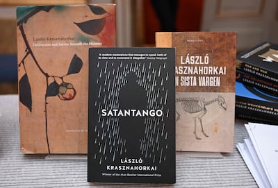 The writer's first novel, Satantango, is still considered his masterpiece. AFP