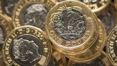 British one pound coins. Monday July 10, 2023. PA