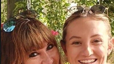 Rebecca Chisholm (right) with her mother Wendy Skelton