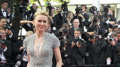 2015: Naomi Watts wears Elie Saab to the opening ceremony of the 68th Cannes Film Festival on May 13, 2015. AFP