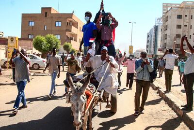 Sudanese anti-coup protesters in Khartoum on December 30, 2021. AFP