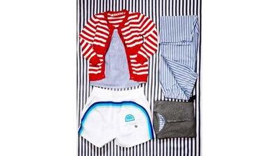 Kids stripes. Styling by Nadia El Dasher; Photography by Tina Chang