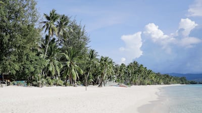 A general view of the beach in Station 3 at the island of Boracay. Rodrigo Duterte said uncontrolled growth turned paradise into a cesspool.