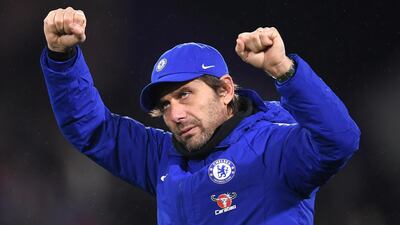 Antonio Conte remains realistic on Chelsea's Premier League title chances despite their win at Huddersfield Town. Laurence Griffiths / Getty Images