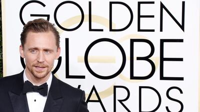 Tom Hiddleston arrives for the 74th annual Golden Globe Awards ceremony at the Beverly Hilton Hotel. Paul Buck / EPA