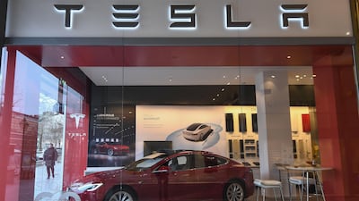March has been brutal for Tesla, with shares falling on all but five days and the company this week losing its perch to General Motors as the most valuable US automaker. Emmanuel DUNAND/AFP