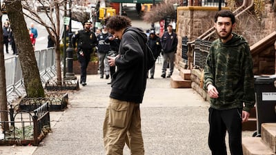 He was outside the official residence of New York City Mayor Zohran Mamdani