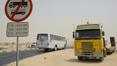 Lorries parked in the wrong places could lead to heavy fines, Dubai's transport authority has warned.