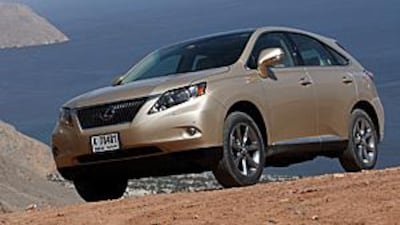 The Lexus RX 350 focuses on comfort, luxury and technology but it proved a capable hill-climber on the steep gravel road drive to Oman's Zighy Bay.