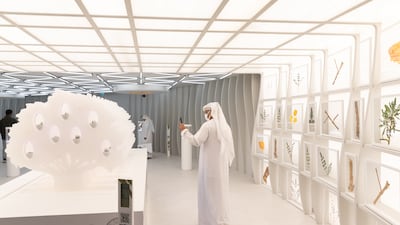 Visitors at the Oman Pavilion in Expo 2020, Expo 2020 Dubai. Christophe Viseux/Expo 2020 Dubai