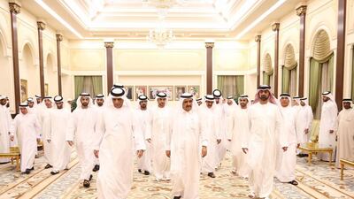 Sheikh Saud bin Saqr Al Qasimi, Supreme Council Member and Ruler of Ras Al Khaimah, on Sunday evening visited Sheikh Hamdan bin Rashid Al Maktoum.