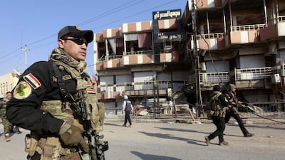 A member of the Iraqi special forces in Al Zuhoor district of east Mosul on January 9, 2017. Alaa Al Marjani / Reuters