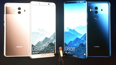 3rd: Huawei - Q1 2018 market share = 10.5 per cent. Christof Stache / AFP