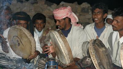 Socotrans performing a traditional mawlad celebration in 2004. Courtesy Nathalie Peutz