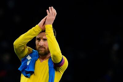 Barcelona forward Lionel Messi, a player Becham would love to sign. AFP