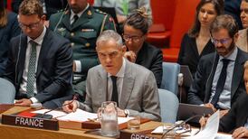 Jerome Bonnafont, France's ambassador to the UN, says Hezbollah 'is attacking Israel, indifferent to the consequences in Lebanon'. EPA