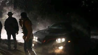 An eerie-looking scene from the forthcoming film Jinn featuring the 'Firebreather' car. Courtesy Exxodus Pictures