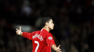 Cristiano Ronaldo joined Manchester United in 2003 and scored 84 goals in 196 league appearances until his departure in 2009. Andrew Yates / AFP