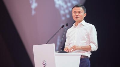 Mr Ma said his ambitious pledge to create one million jobs in the US had been scuppered by the trade row between Beijing and Washington. AFP