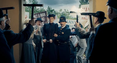 Ella Beatty as Lizzie Borden in Monster: The Lizzie Borden Story. Photo: Netflix