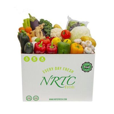 A large vegetable box from NRTC Fresh.