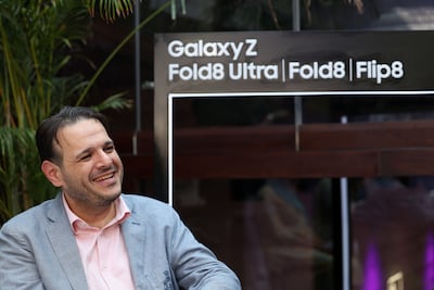Fadi Abu Shamat, head of Samsung Gulf's mobile experience division. Chris Whiteoak / The National