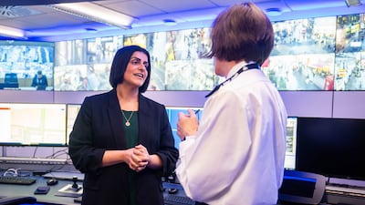 Home Secretary Shabana Mahmood, left, said some police forces in England and Wales are fighting sophisticated criminals 'with analogue methods'. PA