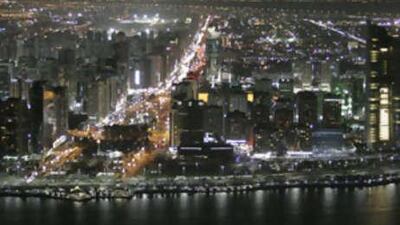 Abu Dhabi by night has plenty of scope for energy conservation.
