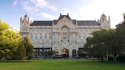 The Four Seasons Hotel Gresham Palace Budapest was built at the turn of the 20th century for London’s Gresham Insurance Company. Courtesy Four Seasons Hotels & Resorts