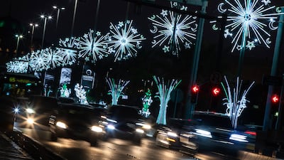 Ramadan lights 2022 along the Corniche in Abu Dhabi. All photos: Victor Besa / The National