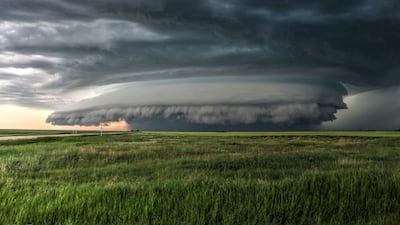 Craig Boehm captured this supercell – a powerful thunderstorm capable of producing tornadoes, large hail, damaging wind gusts and torrential rain.