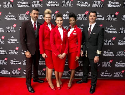 The unveiling of the Vivienne Westwood-designed Virgin Atlantic uniforms in London. Shutterstock