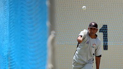 UAE cricket coach Aqib Javed will conduct trials this week to select squads for the ACC U16 tournament in Qatar in October and the ACC U19 tournament in Kuwait in November. Satish Kumar / The National