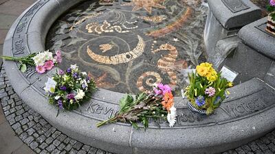 A fountain in the Garden of Remembrance at Dunblane Cemetery honours the memory of the teacher and 16 schoolchildren killed by a gunman on March 13, 1996. Getty