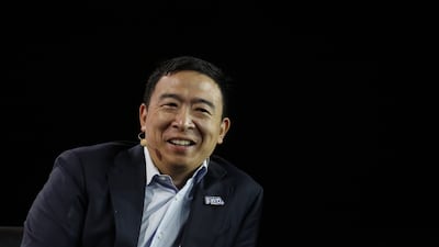 Former US Democratic presidential candidate Andrew Yang is part of a bipartisan group that has launched the Forward party. AFP