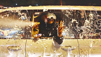 The post-clean up after National Day celebrations can be quite messy. Jeff Topping / The National